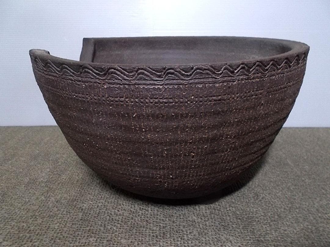 茶道具 紅型風炉 筋紋茶釜 釜環 野々田電熱器 動作品 敷板 送料込み