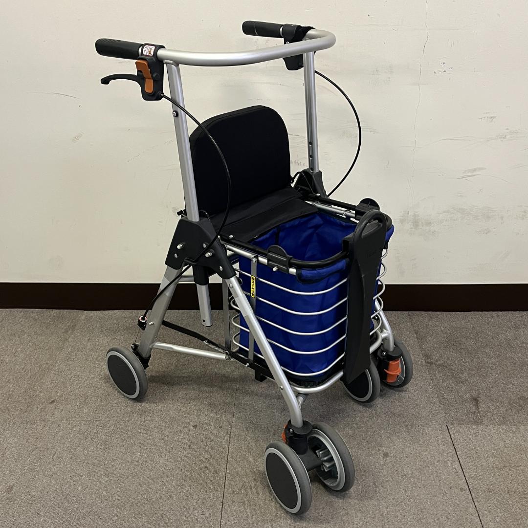 68 WAW07 TacaoF シルバーカー 折りたたみ 歩行車 ワゴンタイプ