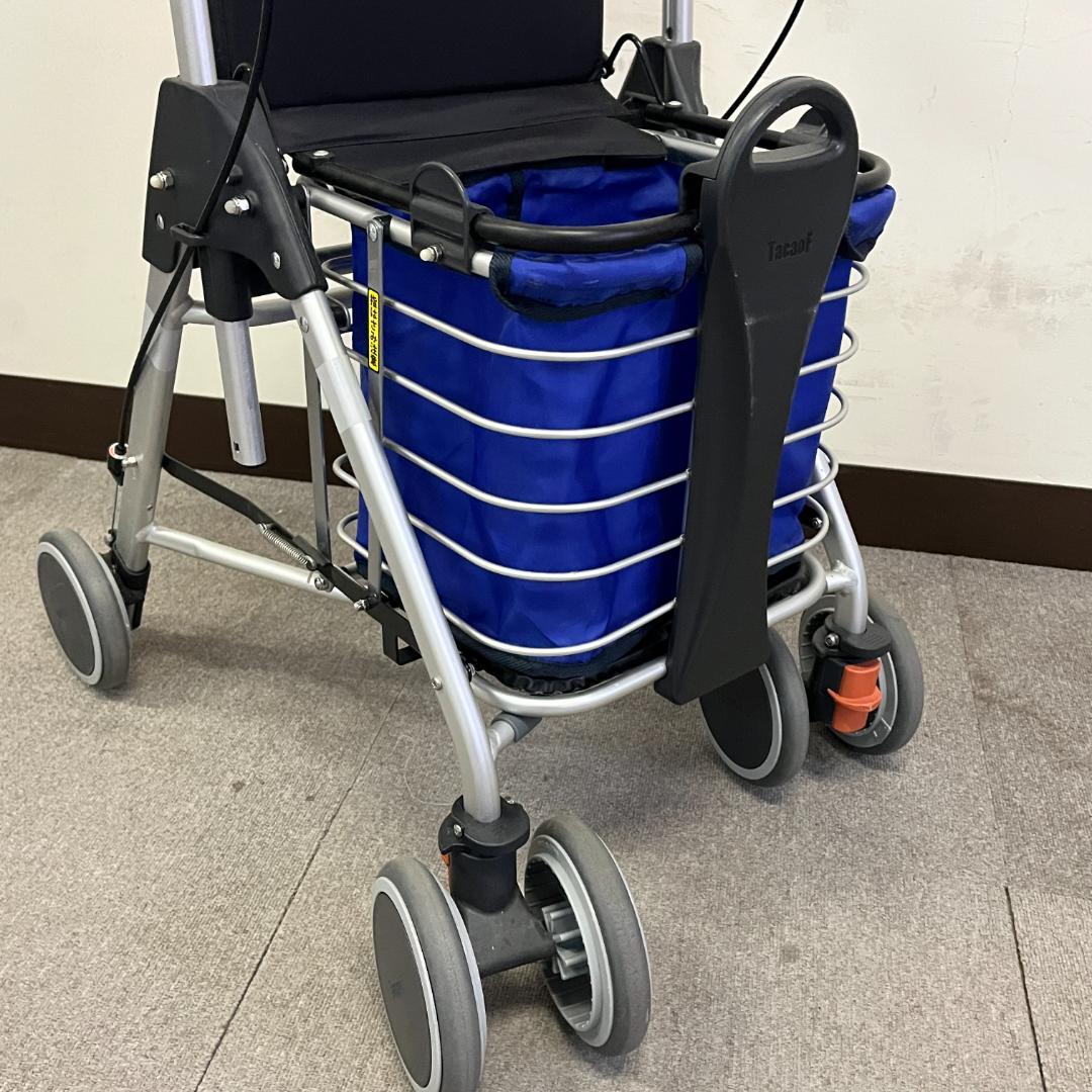 68 WAW07 TacaoF シルバーカー 折りたたみ 歩行車 ワゴンタイプ