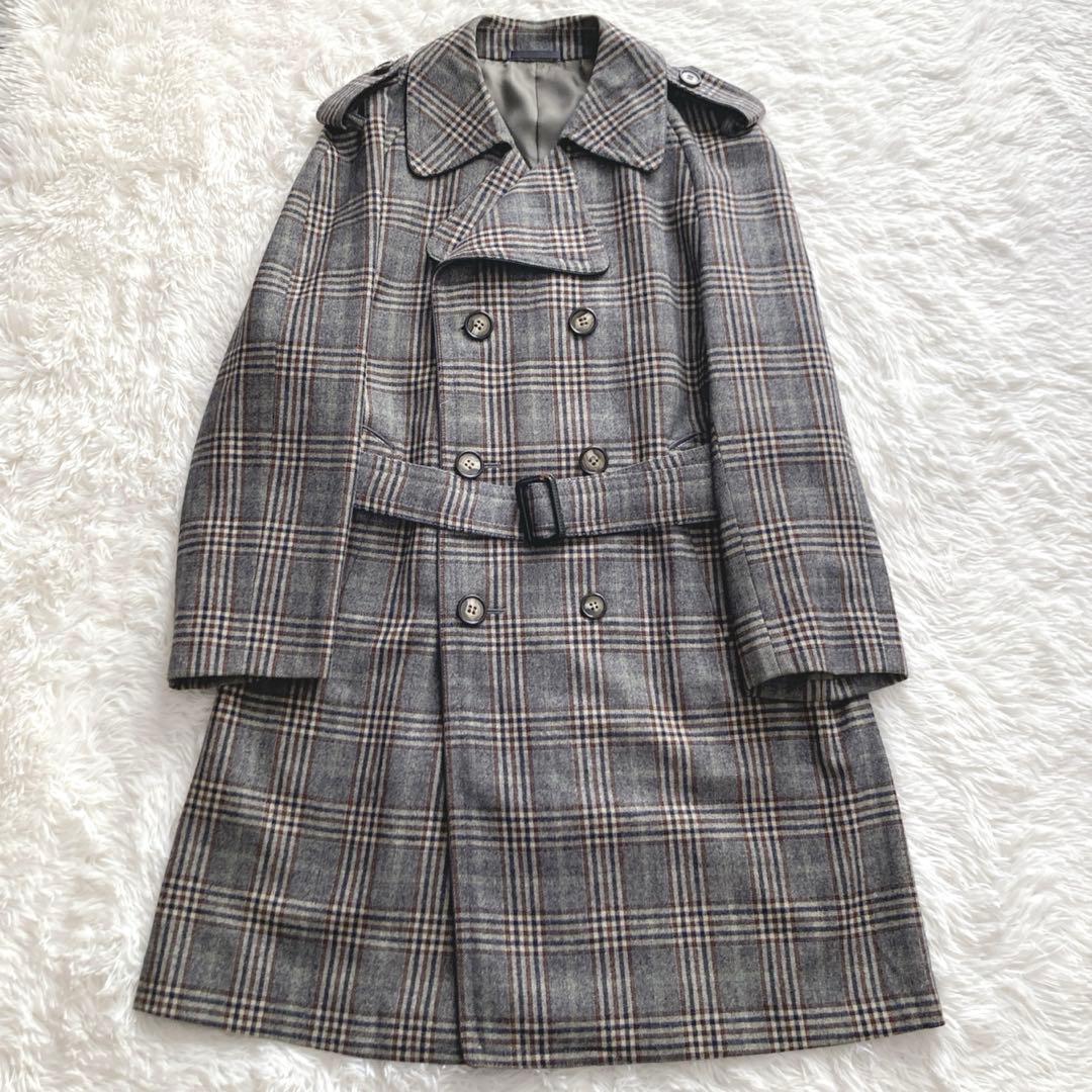 RODEX OF LONDON ダブルブレスト ウール 厚手 トレンチコート L