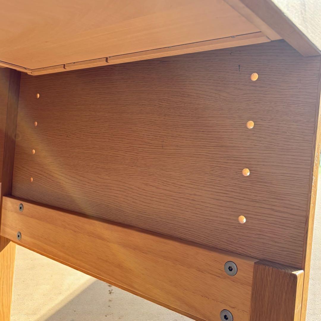 天然木・美品✨カリモク ベネッセ✨ 成長学習デスク ナチュラル 日本製 安心設計