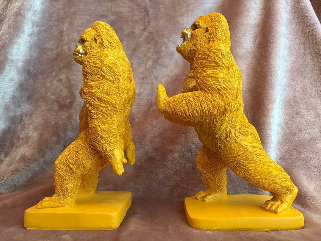 KARE ゴリラオレンジ　2/Set ブックエンド　ブックスタンド　本立て　新品