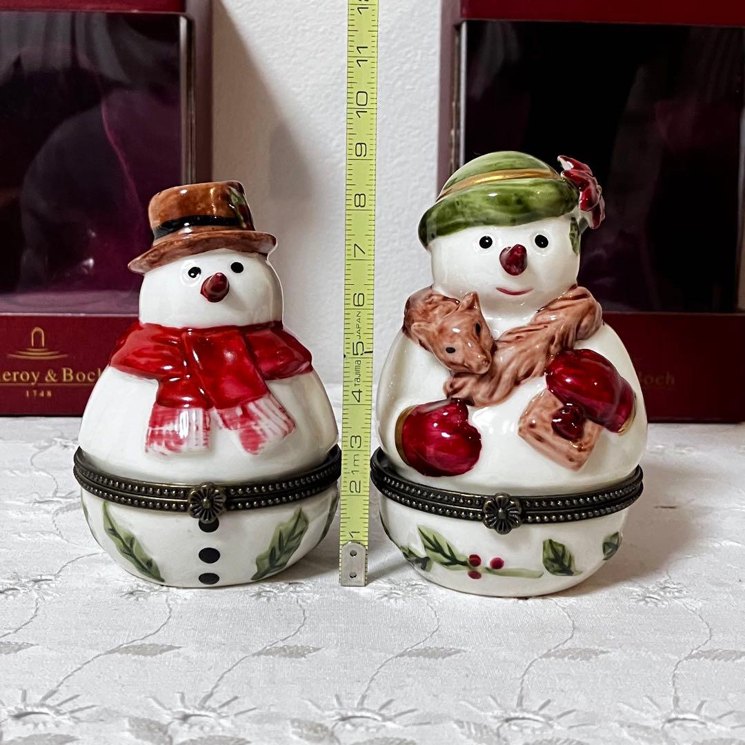 ビレロイ&ボッホ スノーマン 雪だるま 小物入れ トリンケットボックス