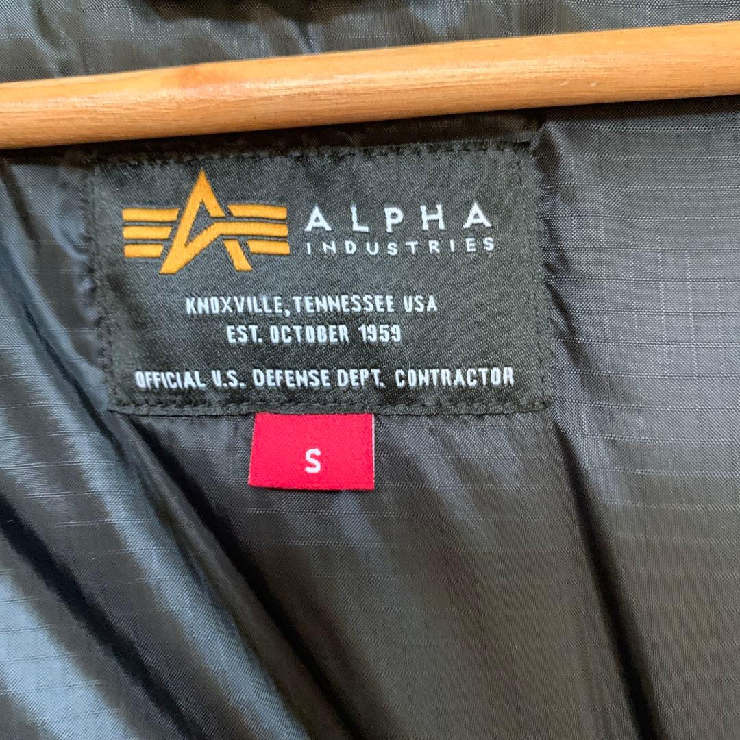 ALPHA INDUSTRIES ダウンコート ブラック S 定価4万