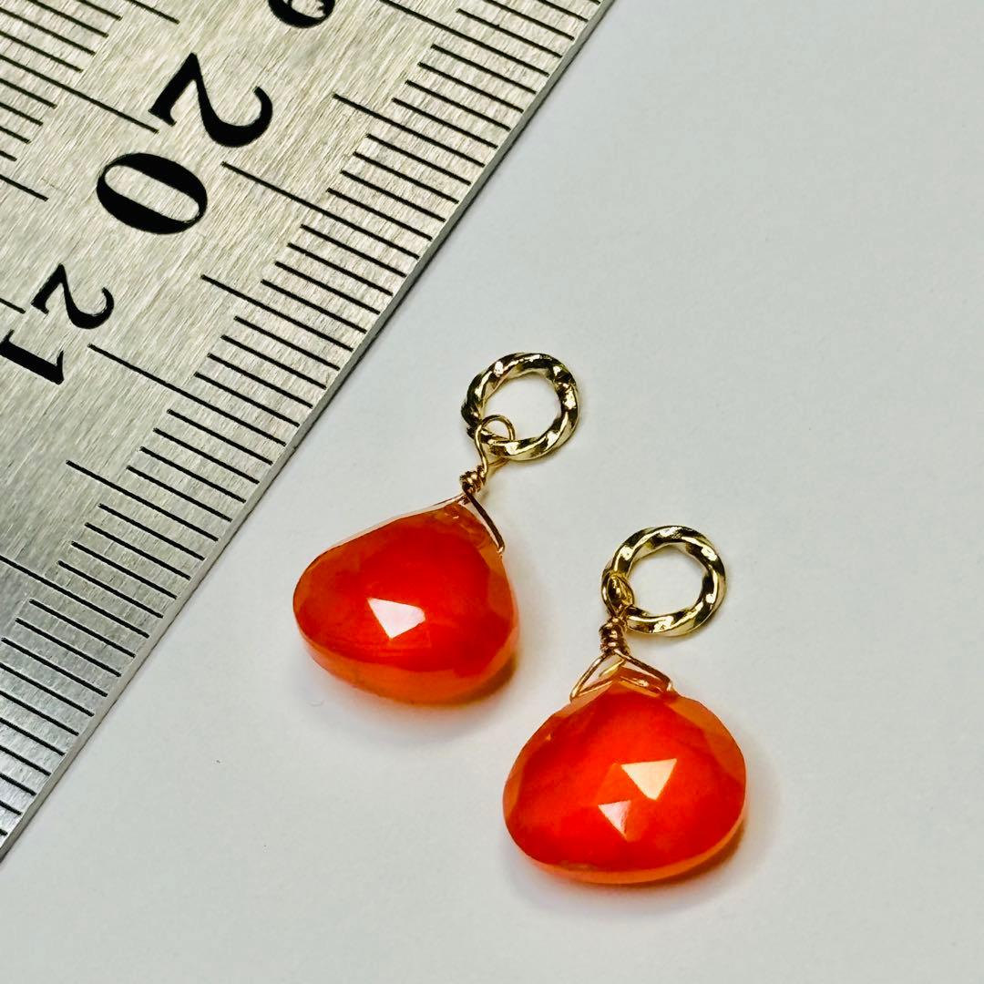 綺麗なカーネリアンのチャーム　N-325