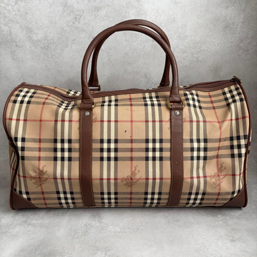 Burberry 2way ボストンバッグ 大容量 レディース メンズ