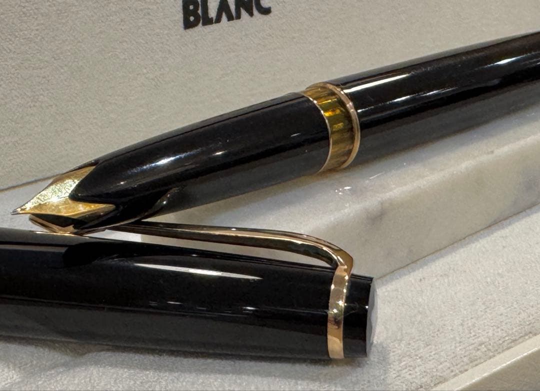 【極美品】モンブラン No 14 万年筆 ブラック 18K F細字