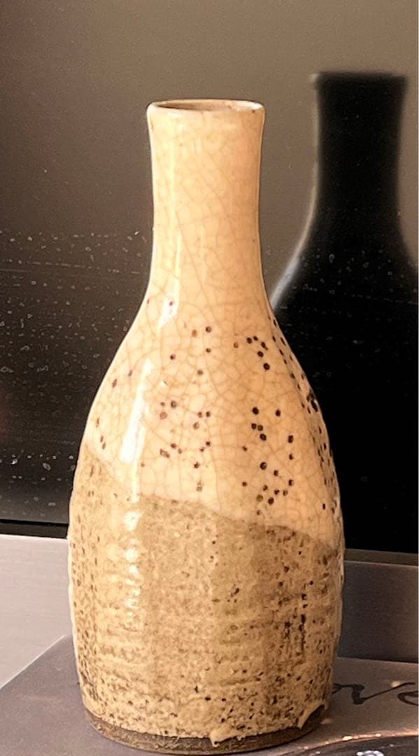 六兵衛 徳利 酒器 陶磁器 黄瀬戸物？インテリア 骨董 アンティーク