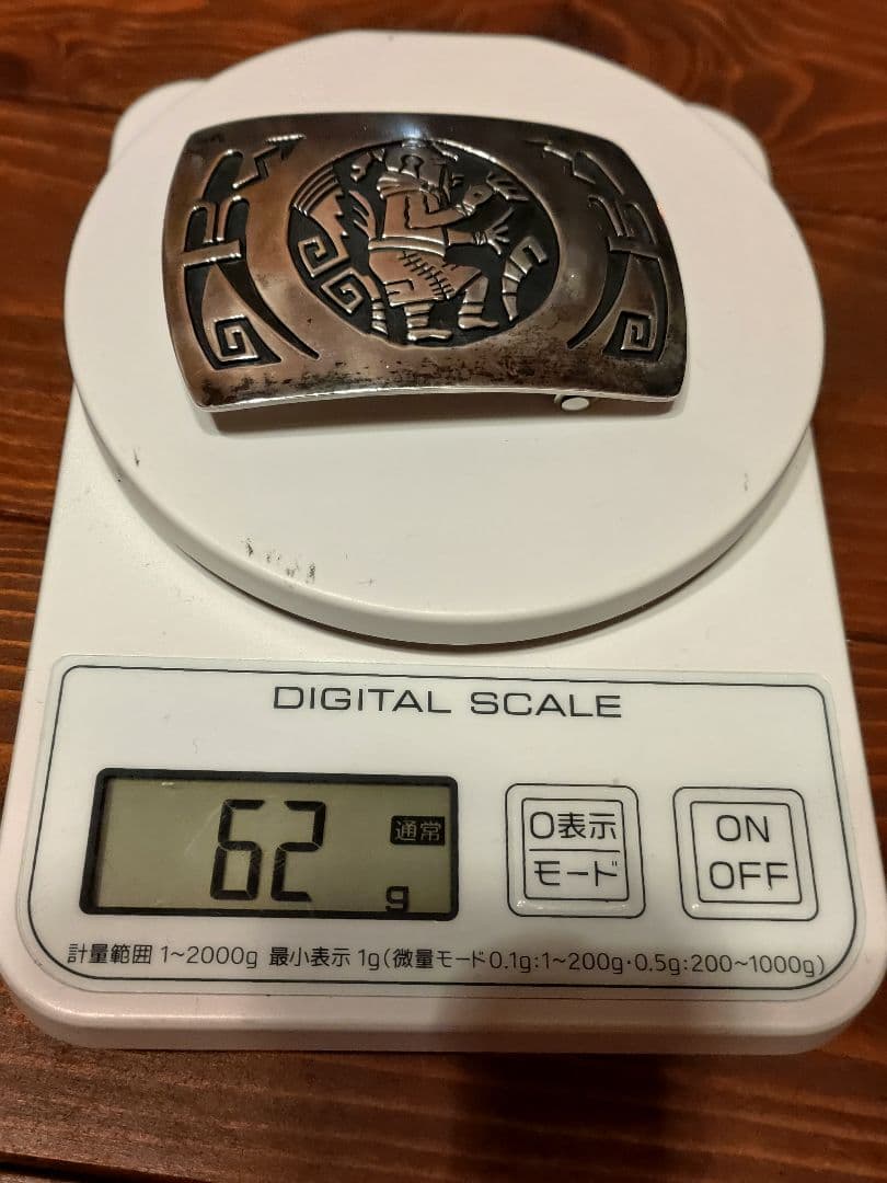 INDIAN JEWELRY HOPI sterling バックル 38mm