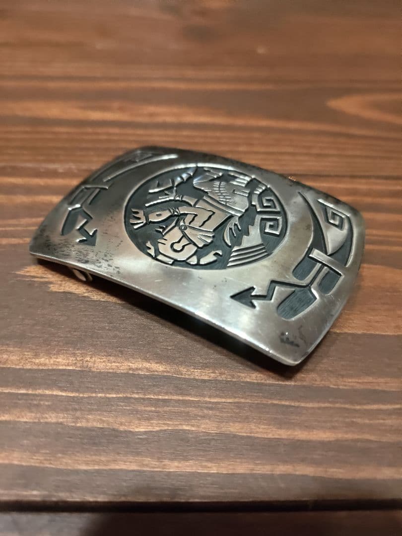 INDIAN JEWELRY HOPI sterling バックル 38mm