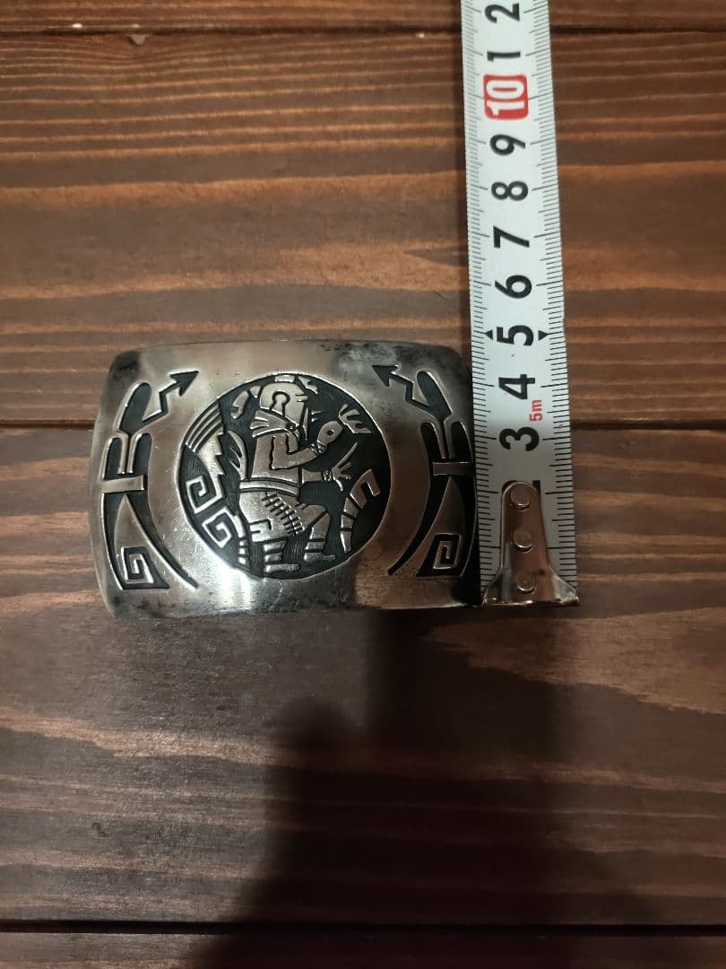 INDIAN JEWELRY HOPI sterling バックル 38mm