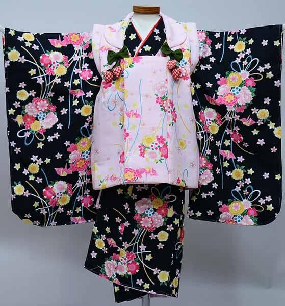 七五三 三歳 女児 被布着物フルセット 夢想ファンタジー 祝着 お仕立て無料