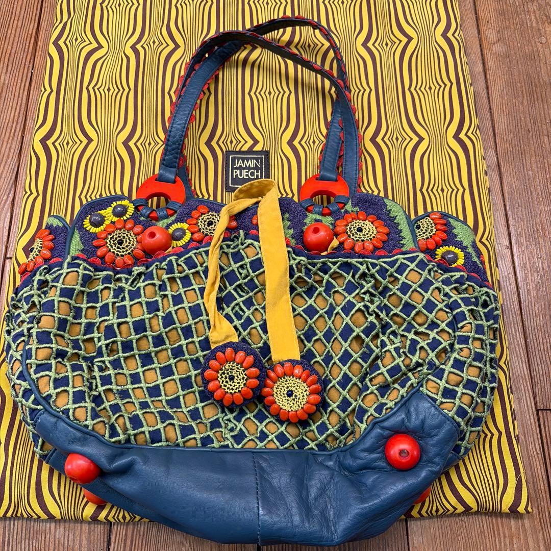 JAMIN PUECH / ジャマンピュエッシュビーズ刺繍ハンドバッグ