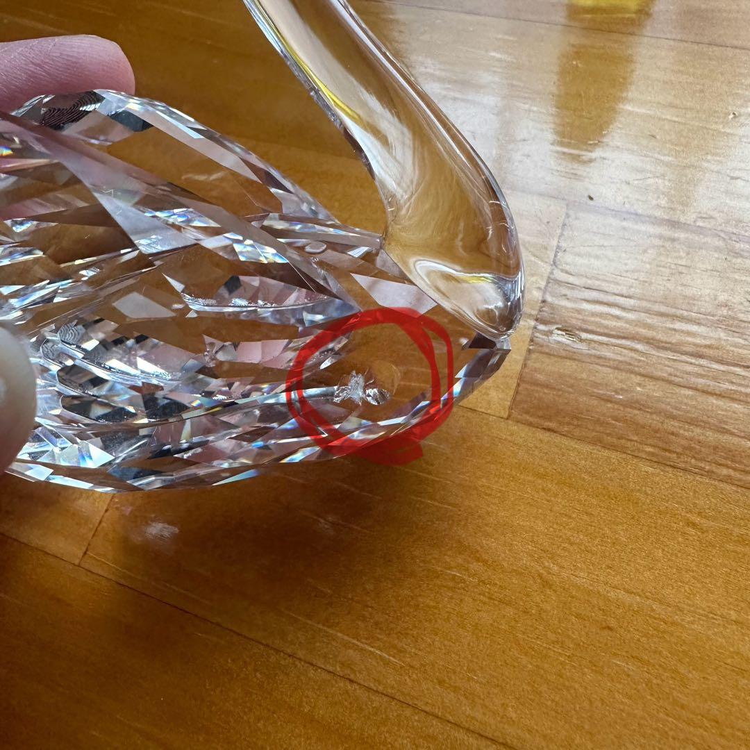 スワロフスキー ペアスワン 台付き ※訳あり