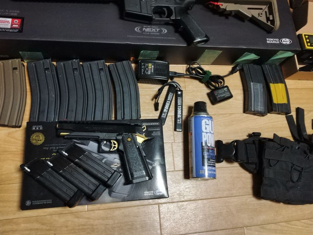 次世代電動ガン Mk18 Mod.1　ハイキャパゴールドマッチ　サバゲーセット
