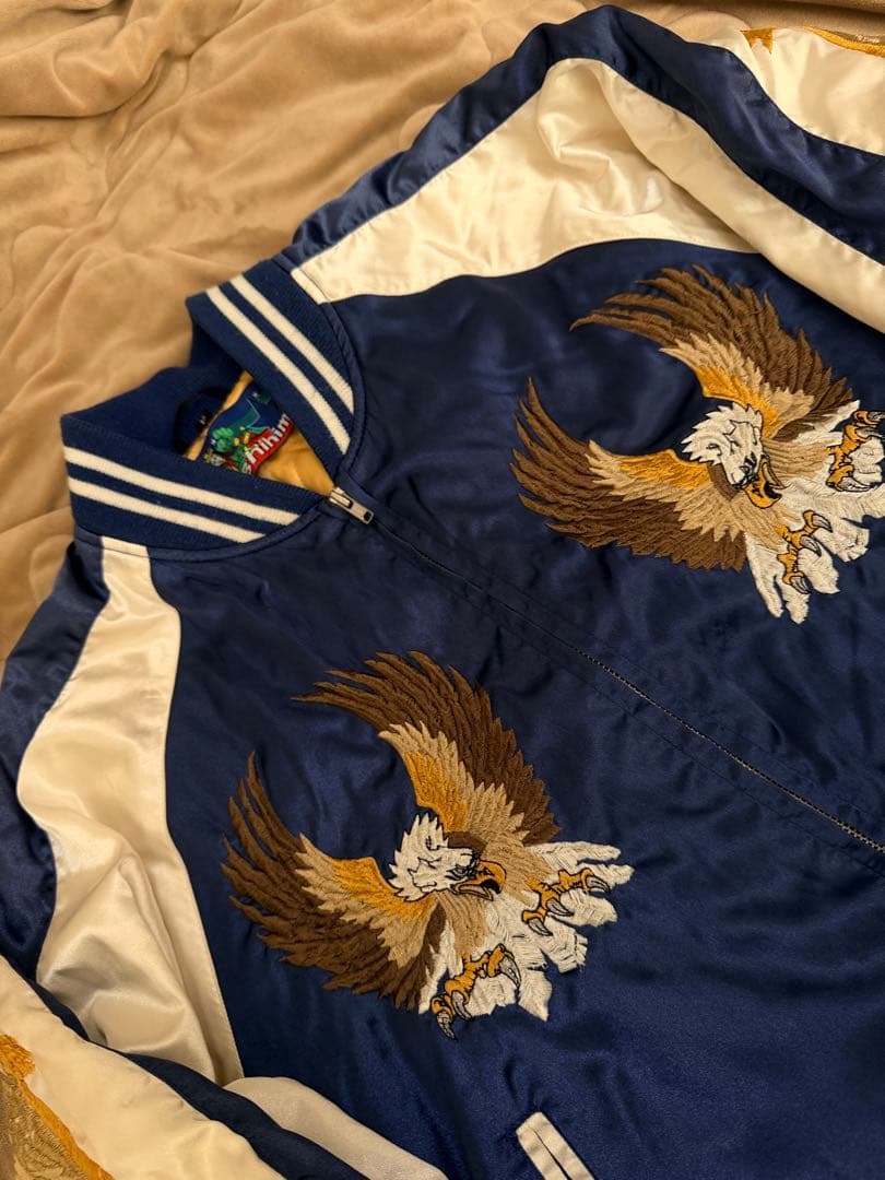 日本製 Hoshihime 大鷲 ワシ 日本限定スカジャン vintageサテン