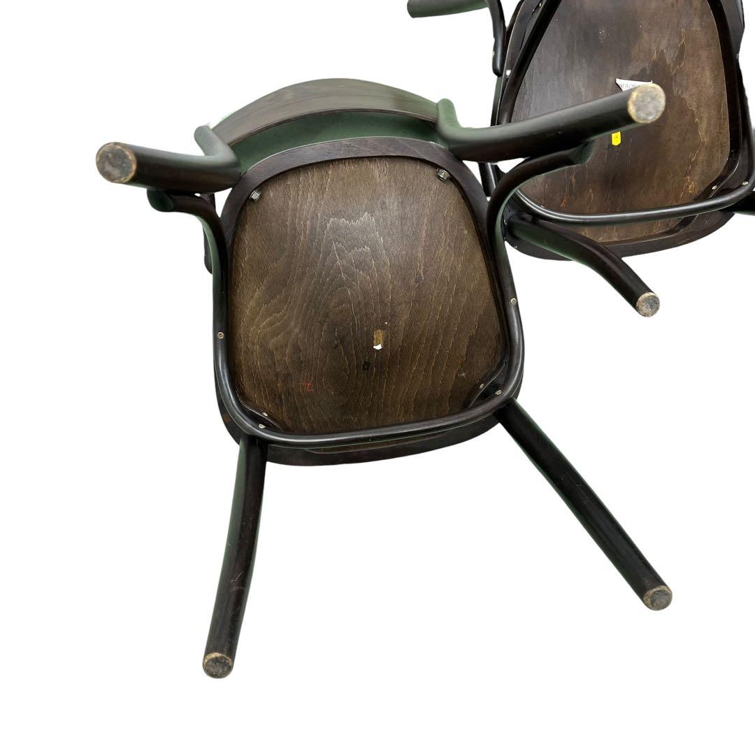 【希少】TON ベントウッドチェア パネルバック 2脚 アンティーク