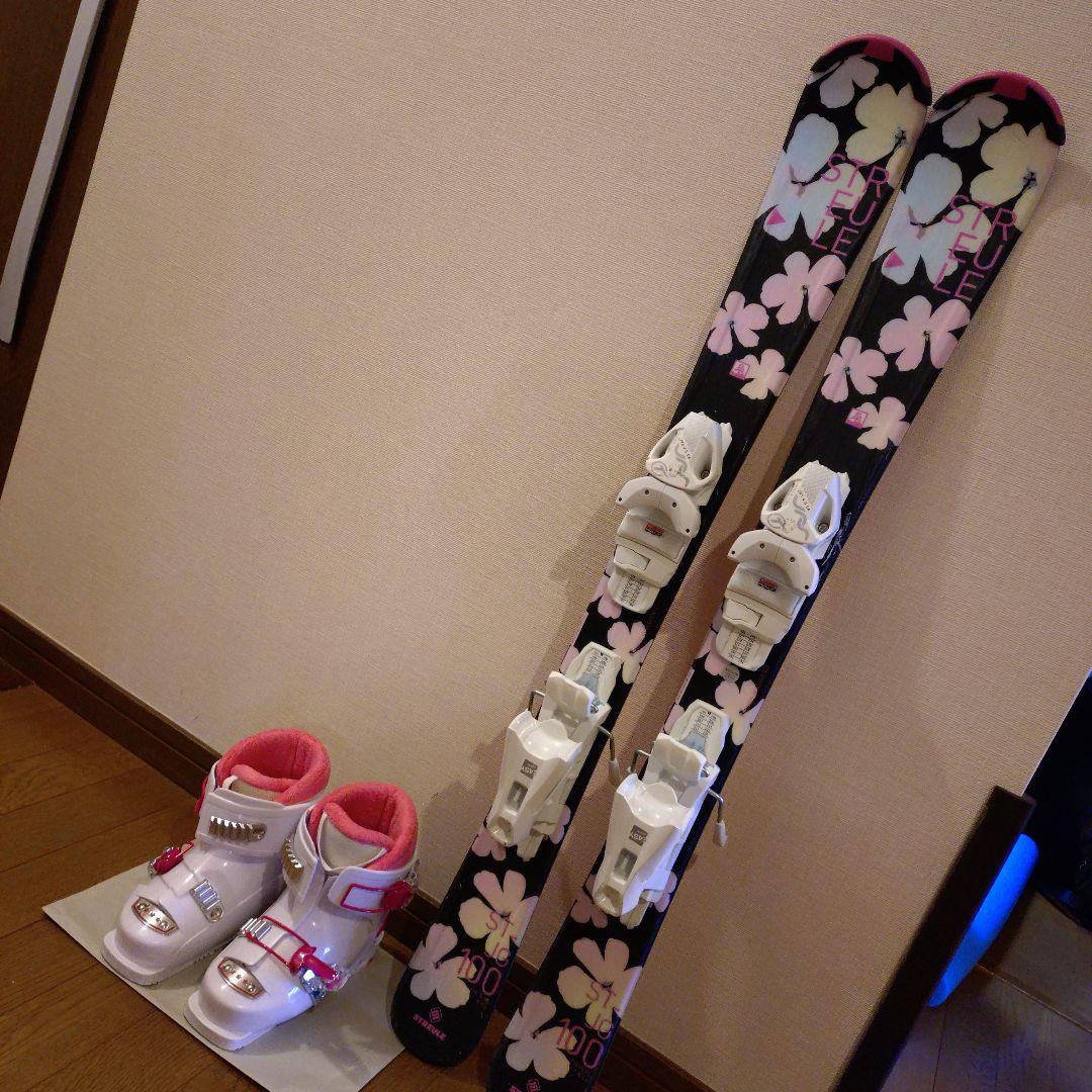 ジュニアスキー板100&ブーツ19cmセット