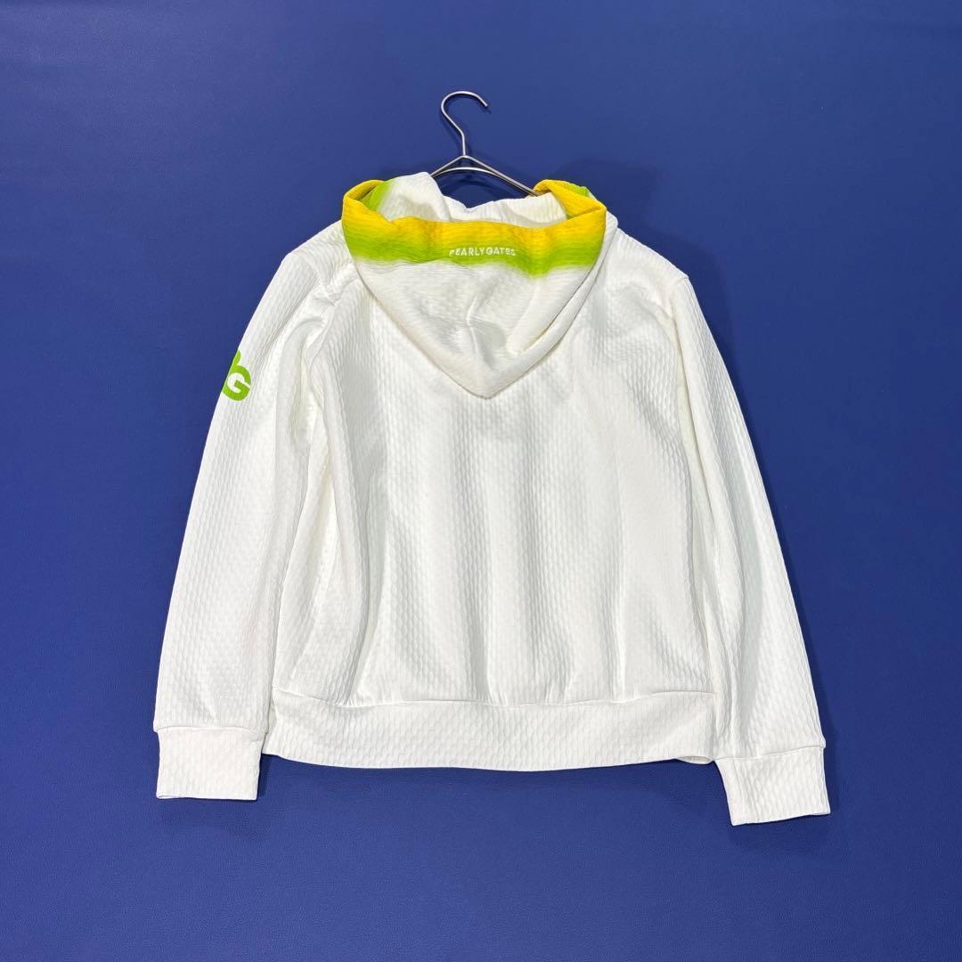 未使用　パーリーゲイツ　0/S ダブルジップ　グラデーションパーカー　ホワイト