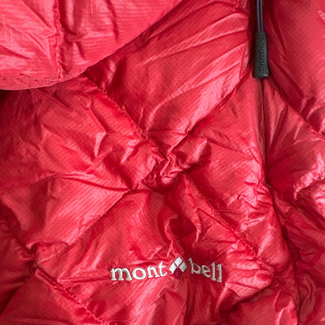 き専用モンベル　ライトアルパインパーカ　赤S フーディ　ダウン