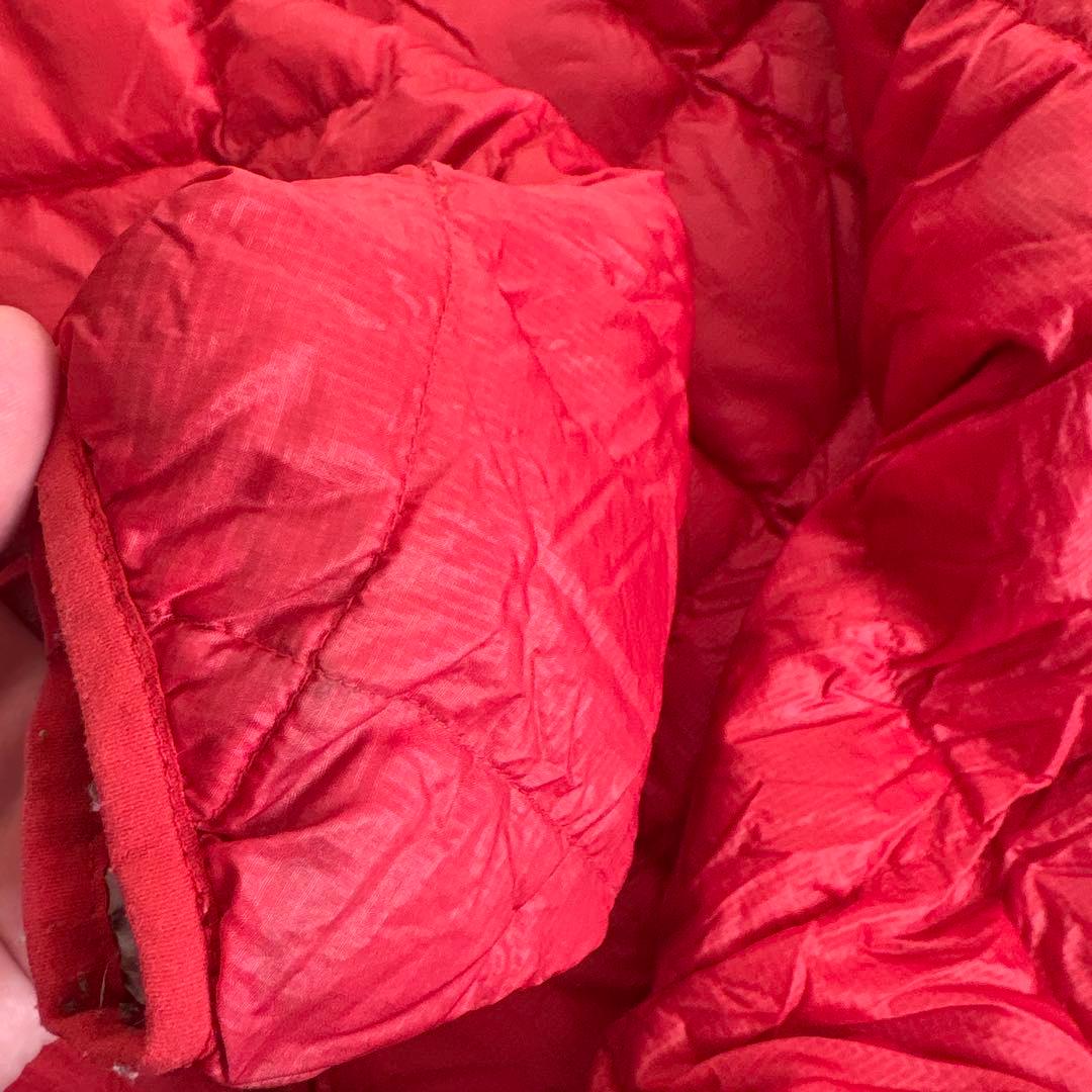 き専用モンベル　ライトアルパインパーカ　赤S フーディ　ダウン