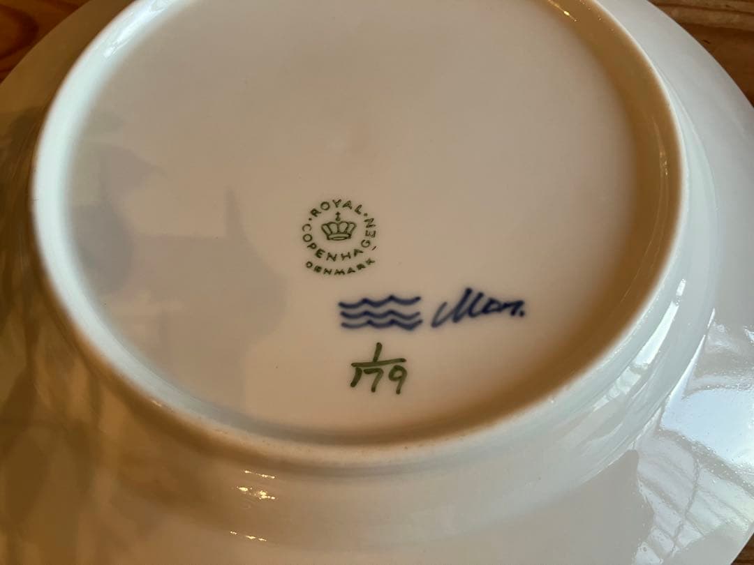 ロイヤルコペンハーゲン　ブルーフルーテッド　19デザートプレート×6