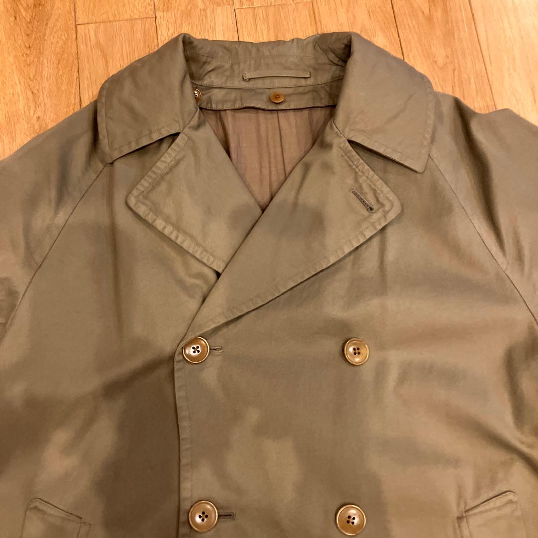 COMOLI（コモリ）20AWコットンギャバダブルブレステッドコート ライナー有