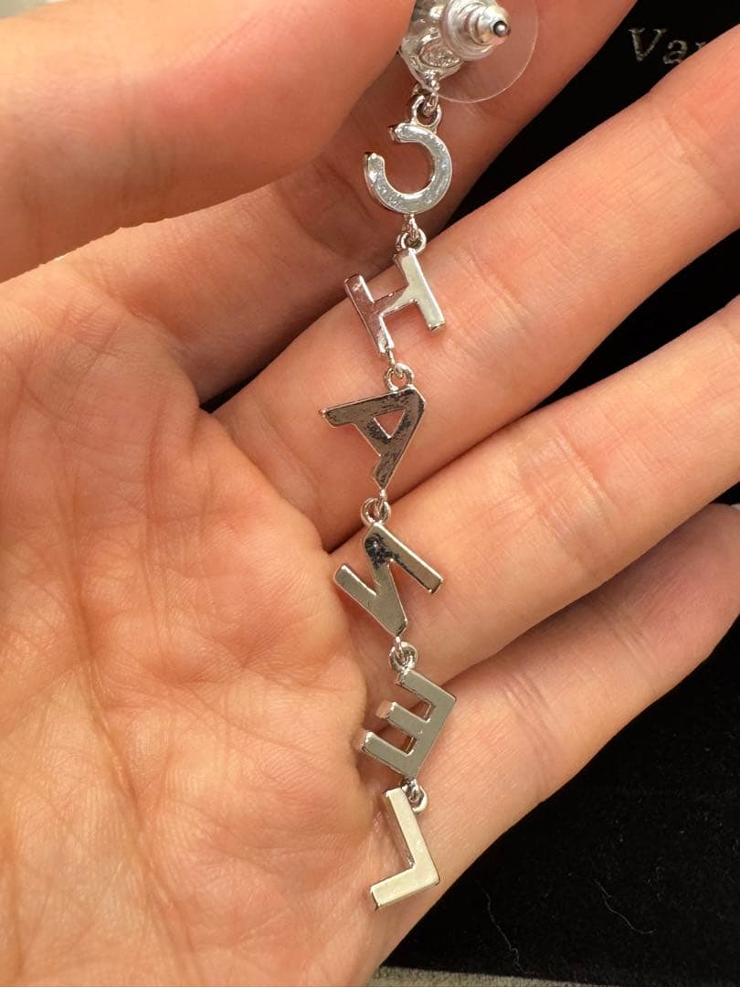 CHANEL パールクリスタルピアス