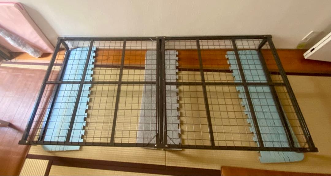 アイリスオーヤマ フレームベッド ブラウン FMB-S【シングル S】要組立品