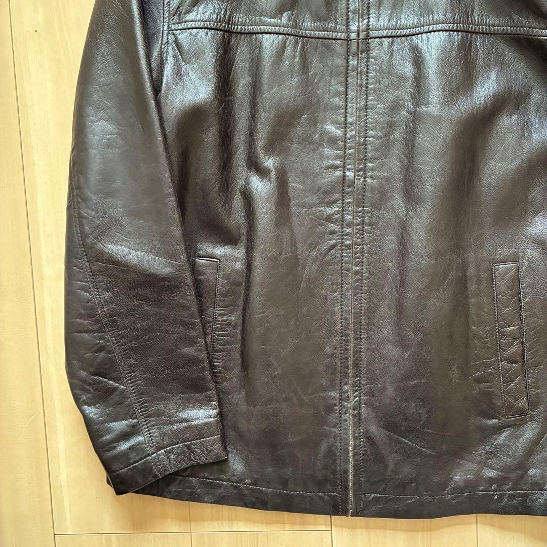 ヴィンテージ レザージャケット ダークブラウン L スペシャル　レザー　ラルフ