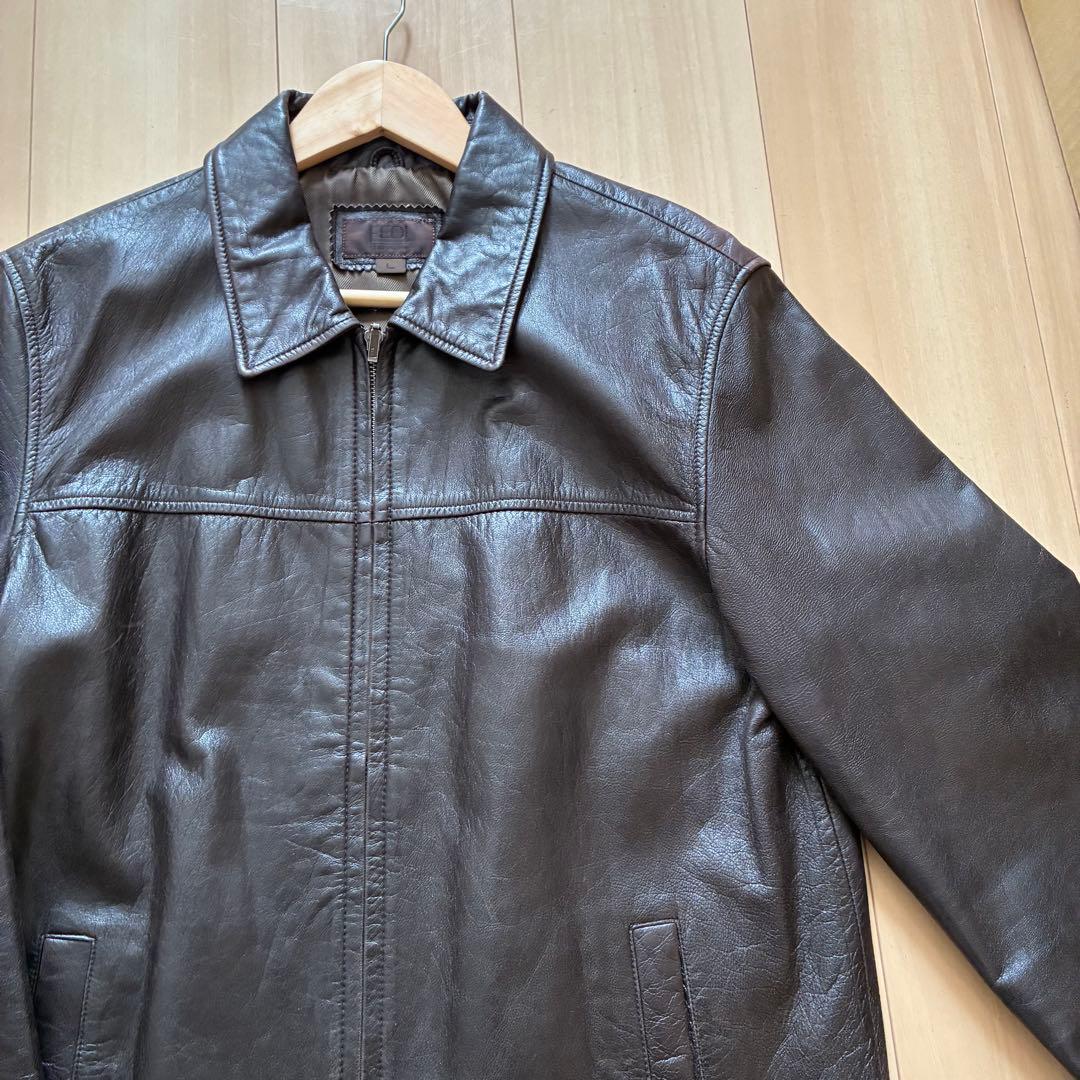 ヴィンテージ レザージャケット ダークブラウン L スペシャル　レザー　ラルフ