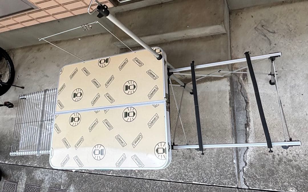 廃盤　ヴィンテージ品　Coleman コールマン　折りたたみ　キッチンテーブル