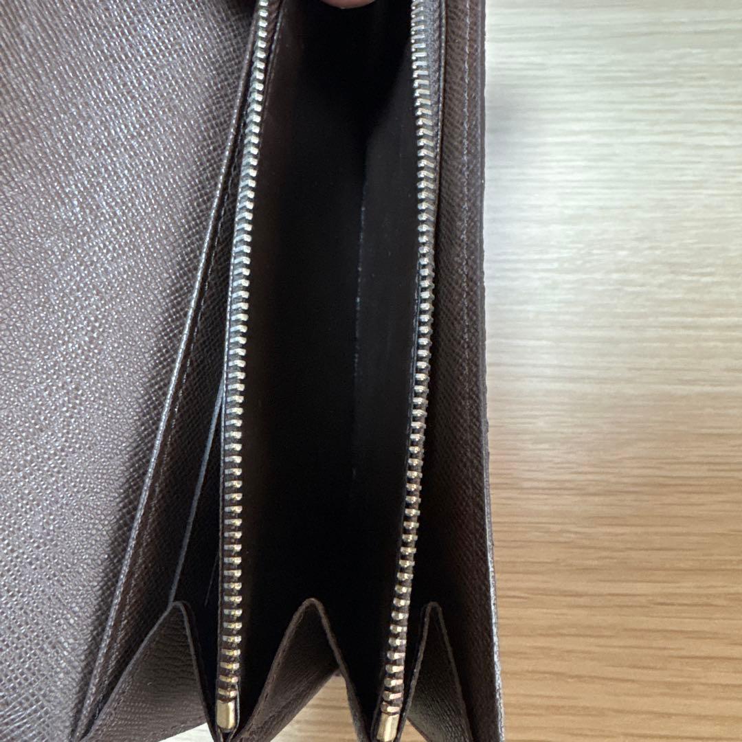 ルイヴィトン ダミエ エベヌ ポルトフォイユ サラ 長財布 旧型 美品 正規品