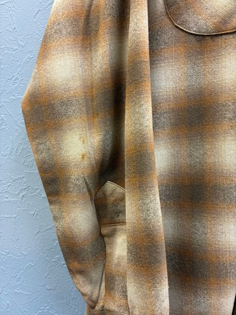 PENDLETONボードシャツ　ヴィンテージオンブレシャツ　60s 山田蓮