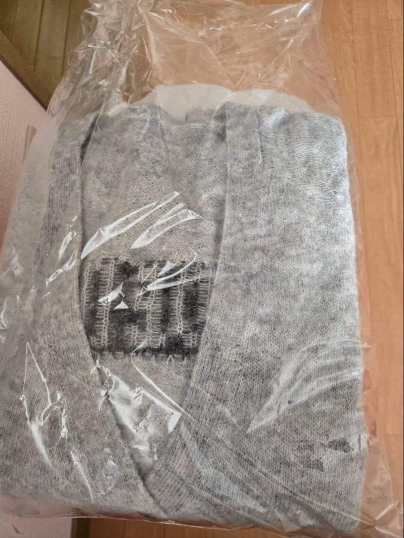 MADE IN YP モヘアカーディガン グレー