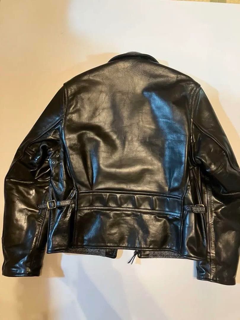 エアロレザー　ハーフベルテッド　レザージャケット　タロン　ビンテージ　36