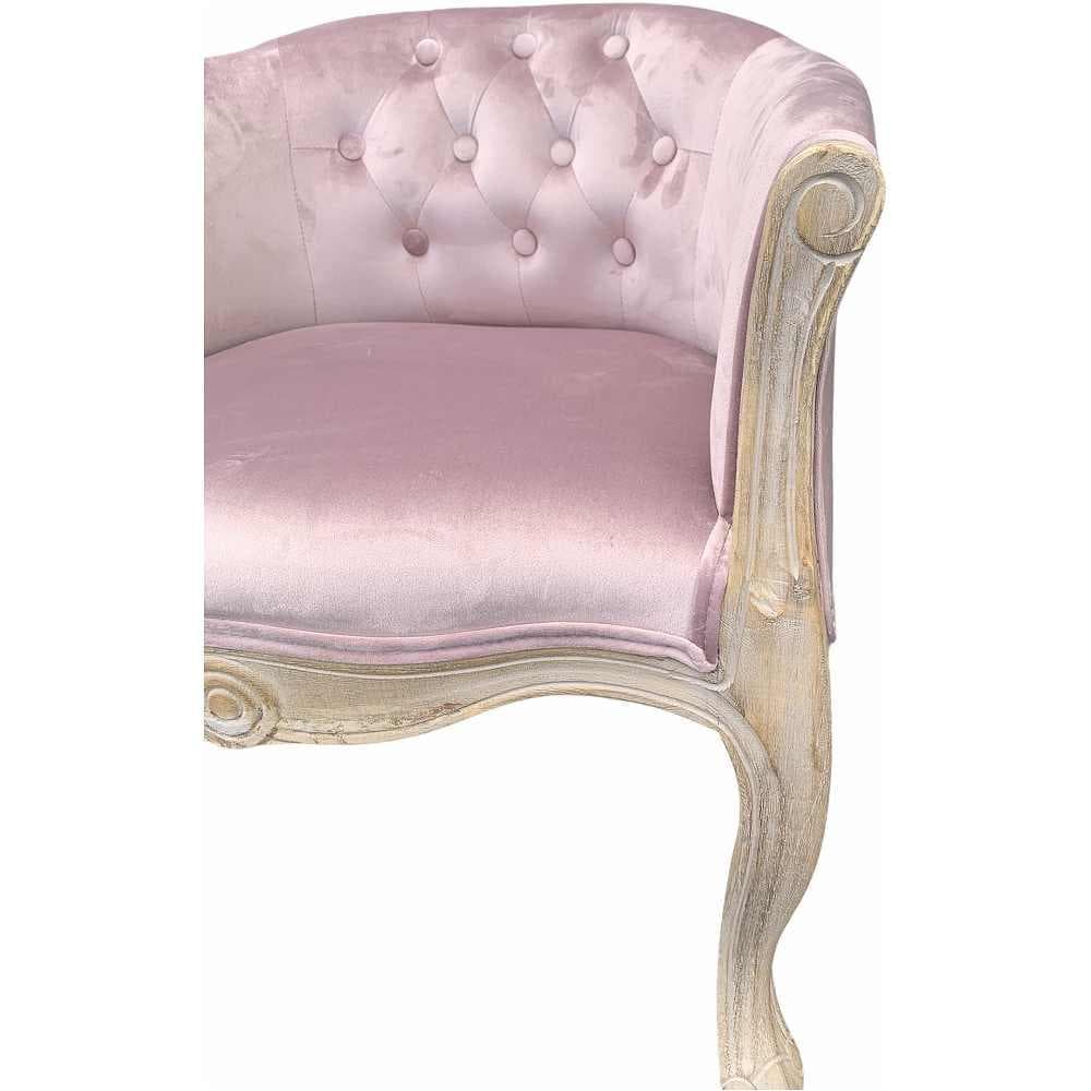 シングルソファ 1人掛け アームチェア ピンク 17702AC-PK