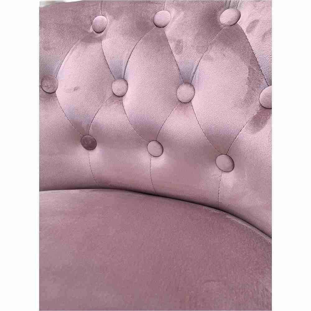 シングルソファ 1人掛け アームチェア ピンク 17702AC-PK