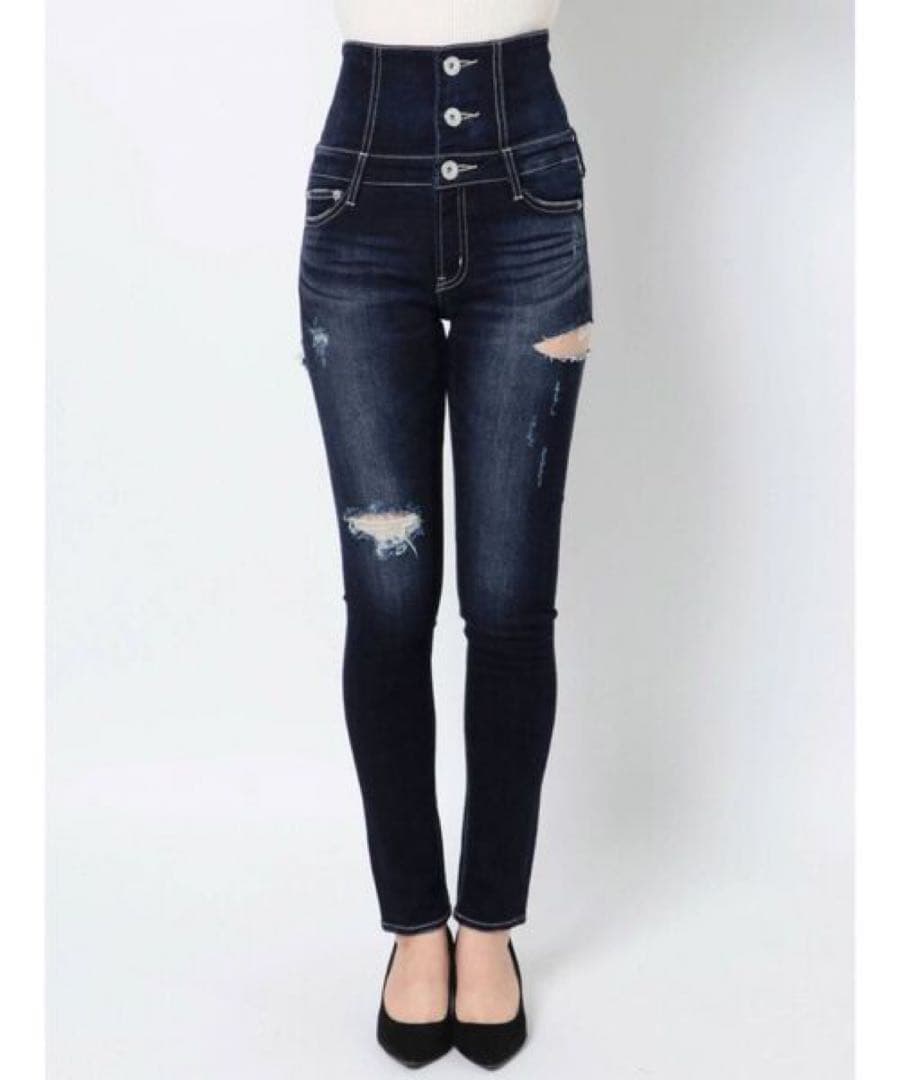 GYDA ハイウエストスキニーデニム ギャル