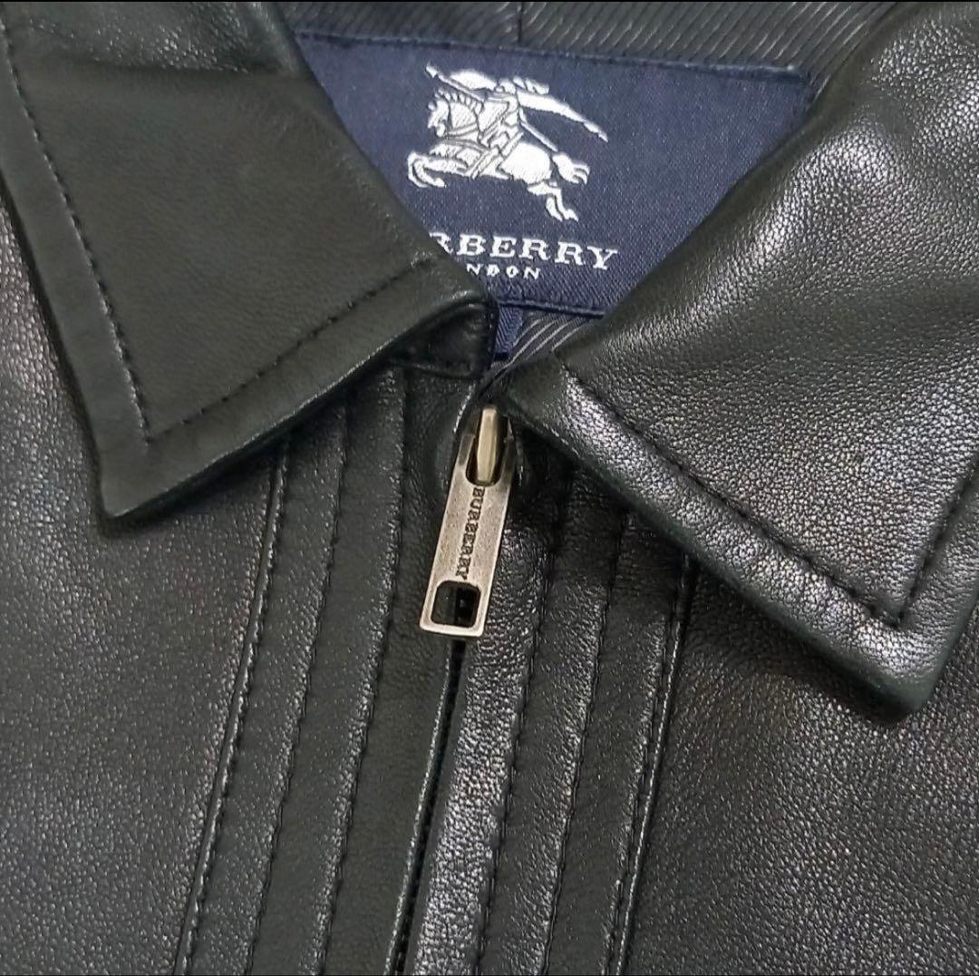 【極美品】BURBERRY LONDON ラムレザー レザージャケット Sサイズ