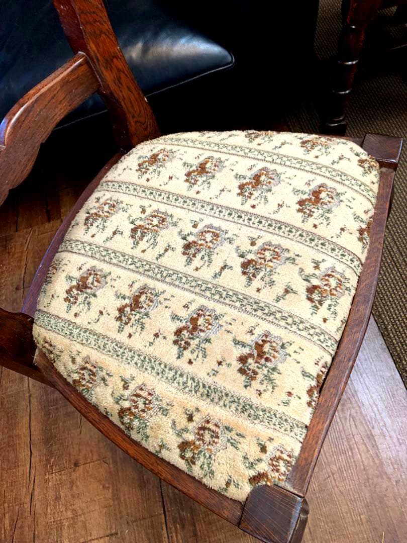 ヴィンテージ　三越ブルージュラダーバックチェアー