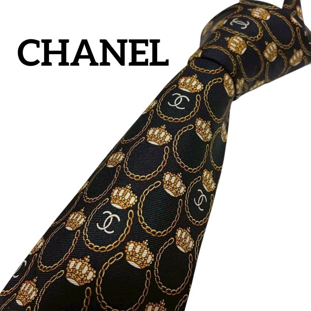 CHANEL ネクタイ 王冠柄