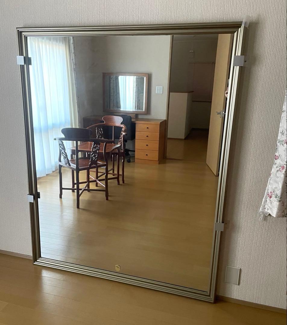 壁掛け鏡 金属製フレーム　姿見　大型