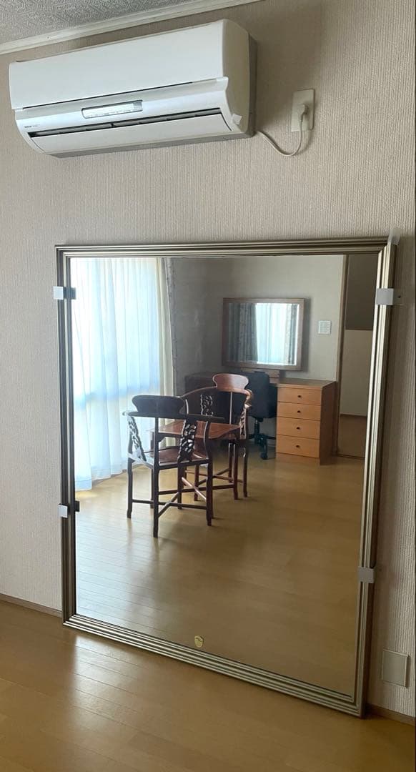 壁掛け鏡 金属製フレーム　姿見　大型