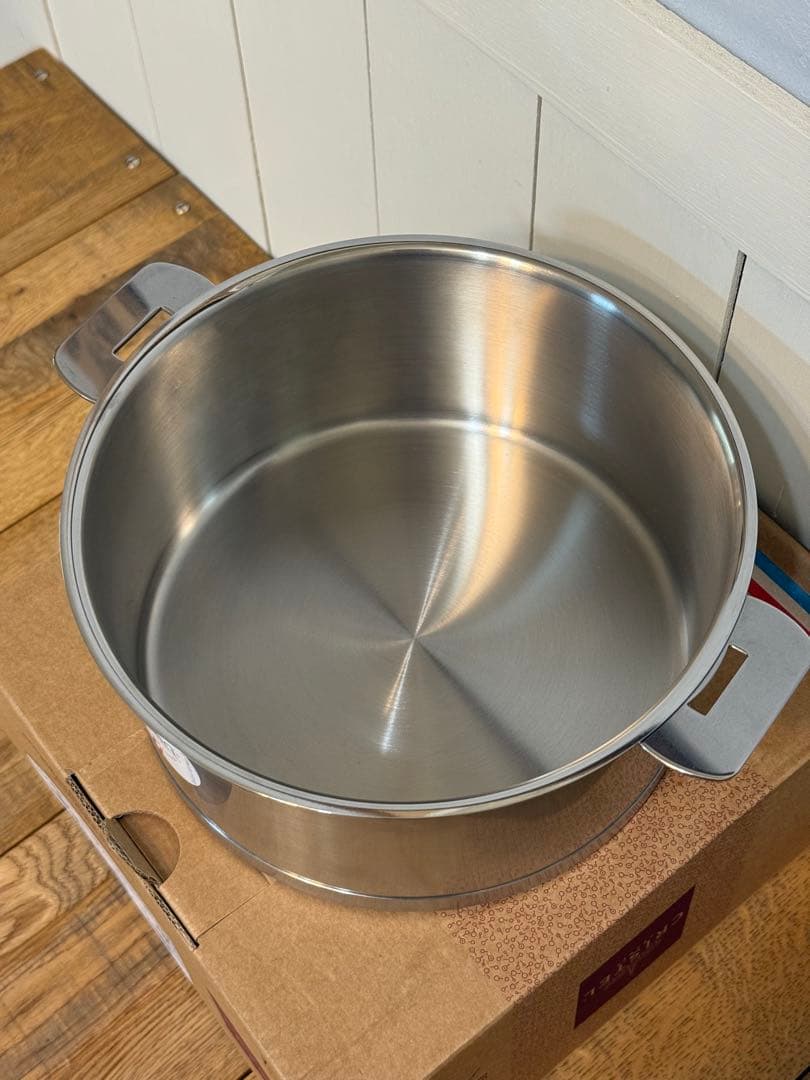 新品 CRISTEL 両手深鍋 L 20cm 蓋なし C20QL