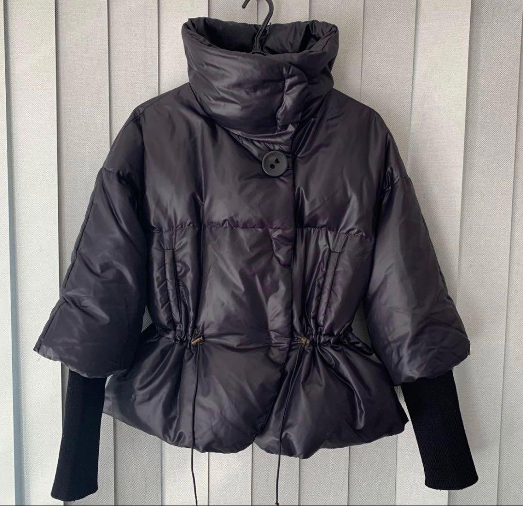 theory 超軽量 黒ダウンジャケット ダウン90% フェザー10%