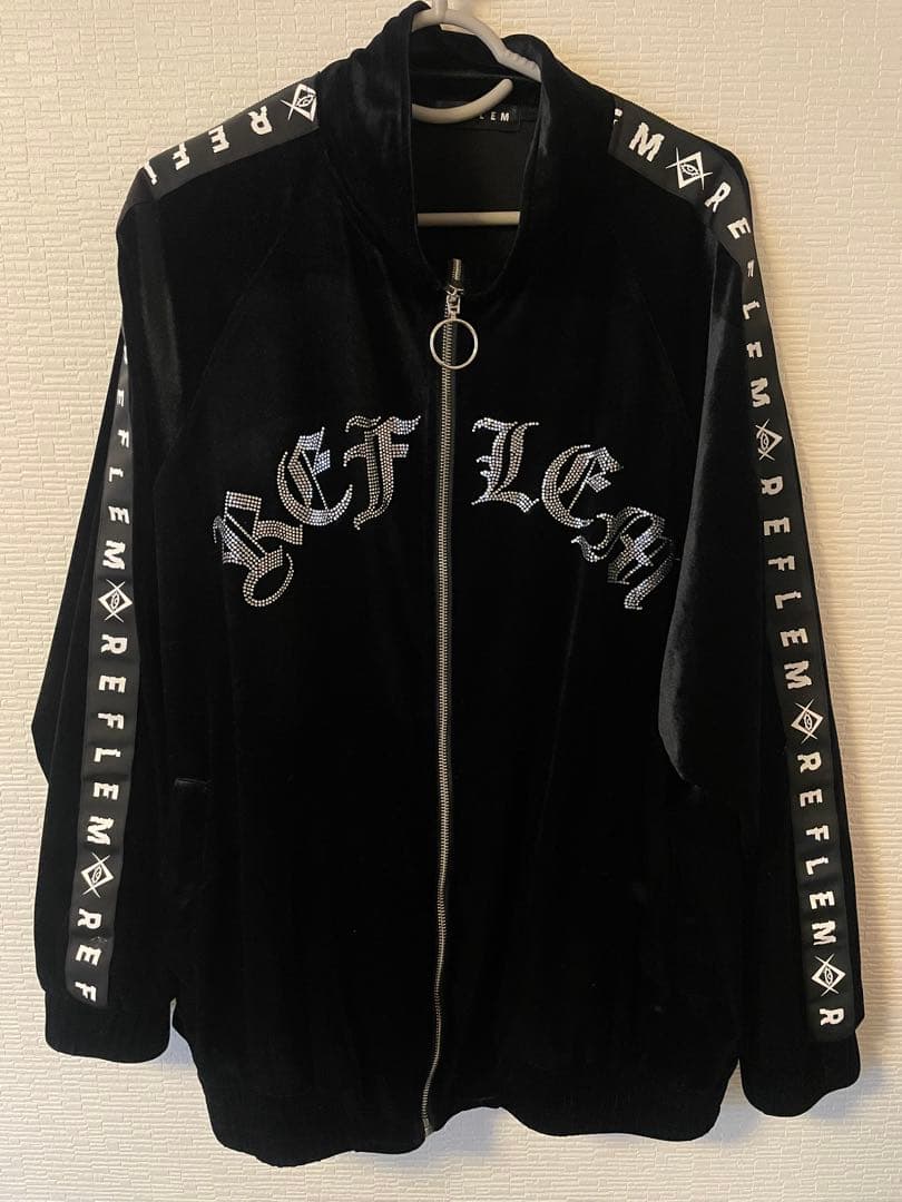 REFLEM レフレム ラインストーン ベロア ジャージ ジャケット