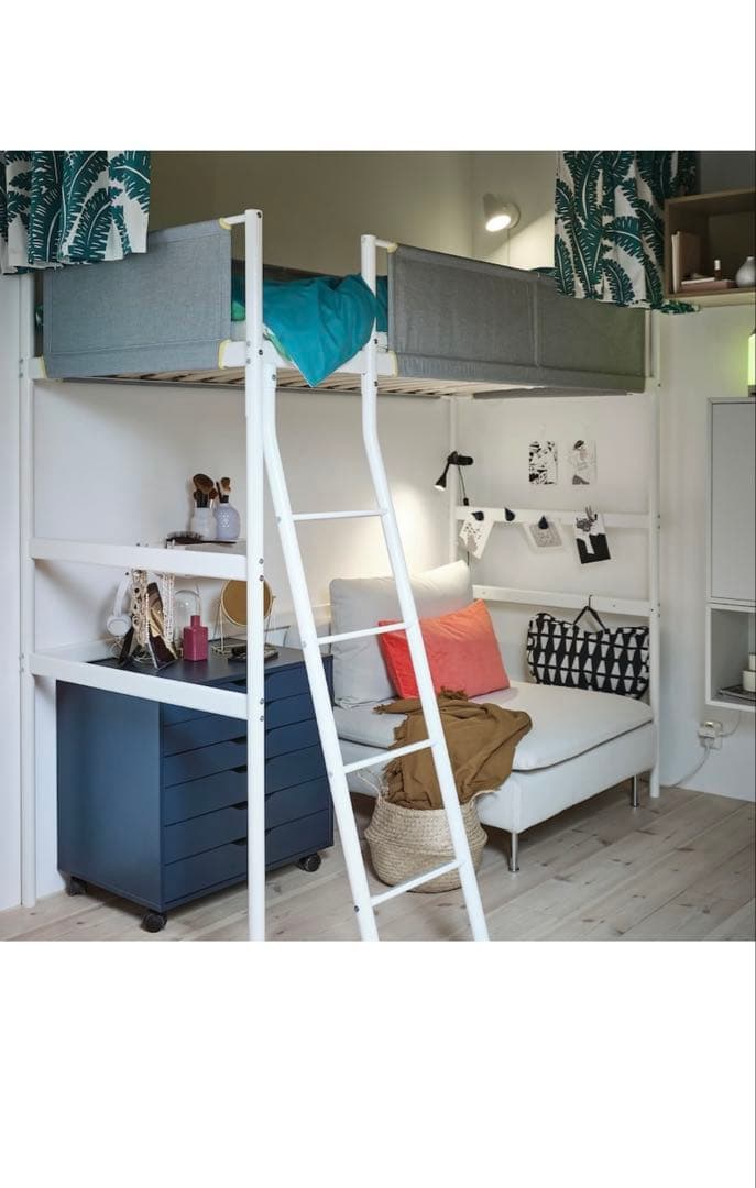 2台セットで！ 1台でも可！IKEA ロフトベッド　VITVAL ヴィトヴァル