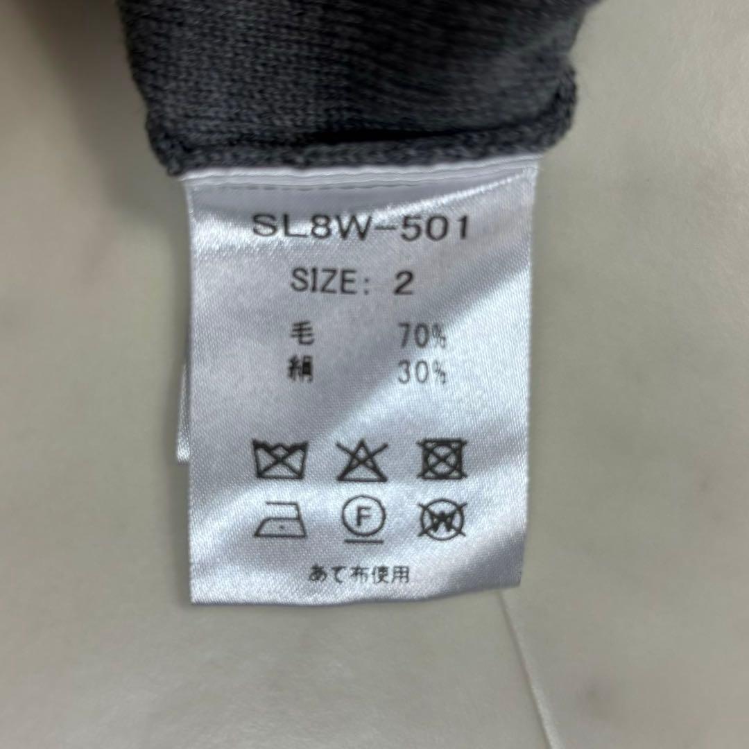 risingsun です★新品★18Gワイドリブ メリノウール×シルク