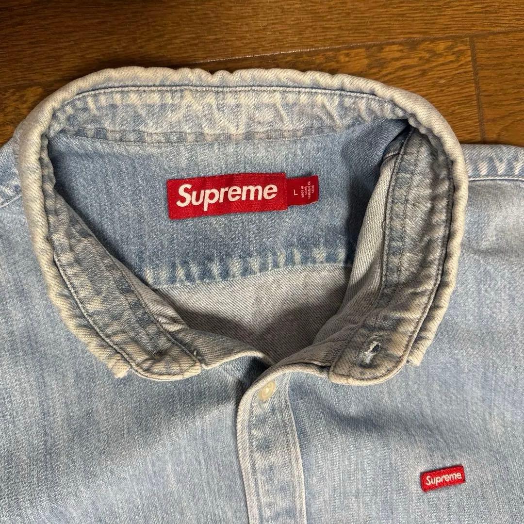 トップス supreme small box logo denim shirts